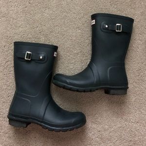 Navy Hunter Boots